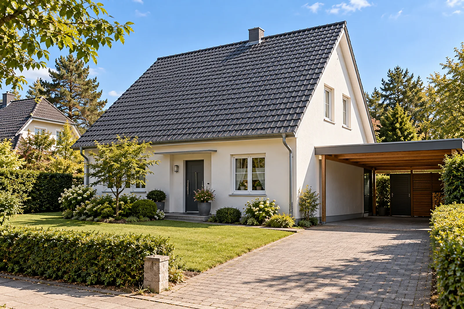 Dachgeschossausbau in Bernau: Einfamilienhaus der 1990er-Jahre mit noch ungenutztem Dachboden